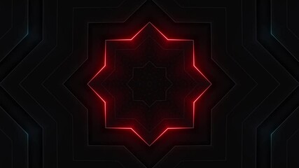 Wall Mural - This stock motion graphic video of Diagonal Neon Streaks with gentle overlapping curves on seamless loops