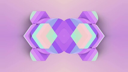 Aufkleber - Digital loop animation of a dynamic Op Art pattern. 3d rendering 4K