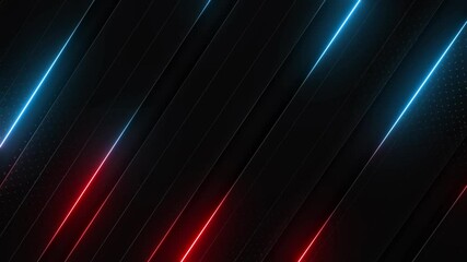 Wall Mural - This stock motion graphic video of Diagonal Neon Streaks with gentle overlapping curves on seamless loops