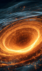 Wall Mural - cosmic vortex of energy and light swirling through space with mesmerizing celestial formations unfol