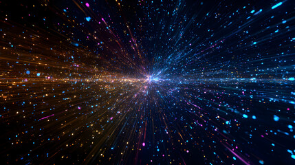 Wall Mural - a breathtaking journey through the cosmos an interstellar voyage amidst stars and radiant energy