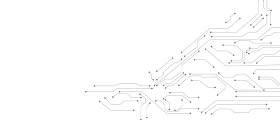 Wall Mural - technology black circuit diagram concept. high-tech circuit board connection system.vector abstract 
