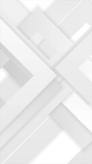 Aufkleber - White grey geometric stripes abstract material paper tech motion background. Vertical looped video animation