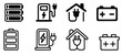 © Mehedy - Electric vehicle and renewable energy icon set