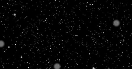 Wall Mural - Particles slowly falling down. Abstract animation.