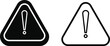 © Asia - Warning danger triangle icon set set. Vector collection isolated on transparent background hazardous apps and website material symbol in trendy style. Globally harmonized system all classes caution