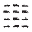 © SabnamSefali - Twelve black silhouettes of various vehicles