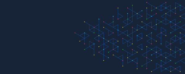 Wall Mural - abstract background with a geometric pattern of triangle shapes. graphic design element