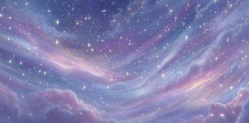 Wall Mural - the universe is comprised of a colorful space galaxy cloud nebula, a stary night cosmos, with elemen