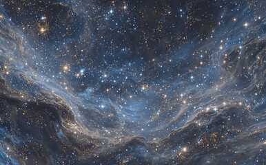Wall Mural - blue space background