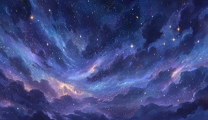 Wall Mural - the beauty of deep space is captured in these science fiction wallpapers, which boast colorful graph