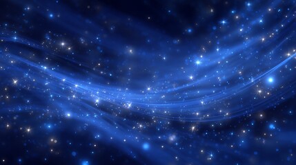 Wall Mural - a blurry abstract background featuring bright glitter in blue, rendered in 3d
