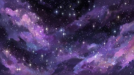 Wall Mural - deep space serves as the setting for a vibrant and detailed star field background, accompanied by a 