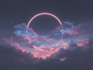 Wall Mural - rainbow in space