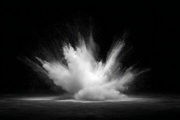 Wall Mural - water splash on black background