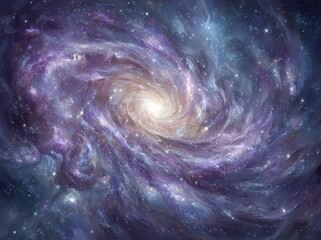 Wall Mural - spiral galaxy in space
