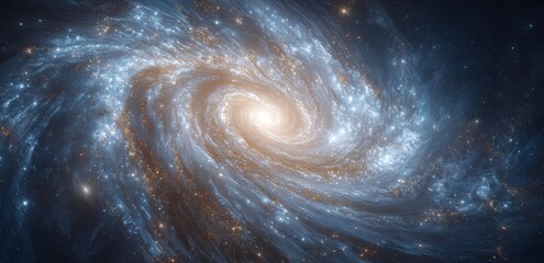 Wall Mural - spiral galaxy background