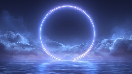 Wall Mural - blue sky and planet