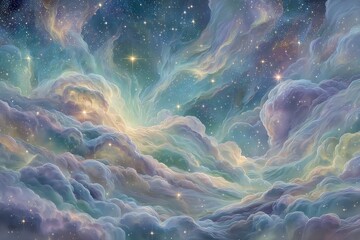 Wall Mural - abstract space background