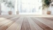 © fauzi - Blurred, light-filled interior with wooden floor