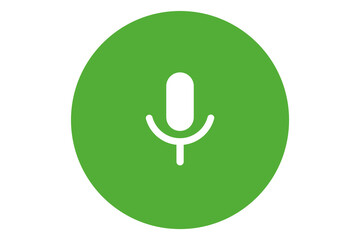 microphone call recording icon for app web logo application ui design