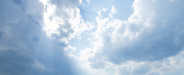 Wall Mural - Colorful cloudscape panorama