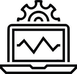 Web development set of web icons in line style. Developer icons for web and mobile app. Code, api, programmer coding, app, flow, node connect, web coder, bug fix and more. Vector illustration