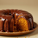 Bolo de Cenoura com Cobertura de Chocolate