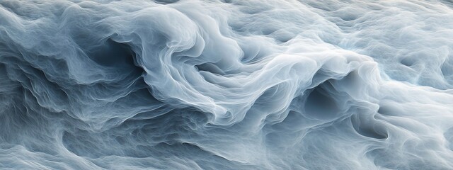 Wall Mural - abstract swirling blue and white smoke texture background.