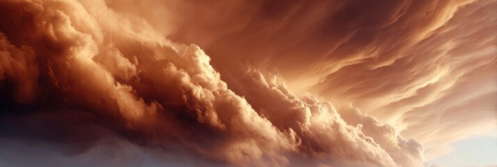 Aufkleber - Dramatic swirling storm clouds with dynamic textures and powerful wind formations in vast sky, symbolizing climate awareness and natural energy for weather branding