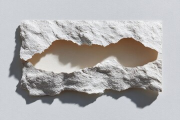 Aufkleber - Realistic Torn Paper Edge with Distressed Texture and Frayed Borders for Vintage Scrapbooking and Creative Craft Designs in Modern Artistic Projects
