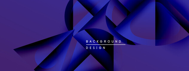 Fototapete - Abstract purple design features flowing shapes, gradients, dynamic composition. Modern background suitable for digital projects.