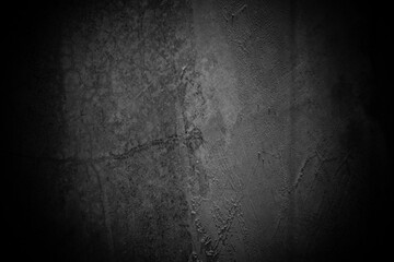 Poster - Black gray satin dark fabric texture luxurious shiny that is abstract silk cloth background with patterns soft waves blur beautiful.