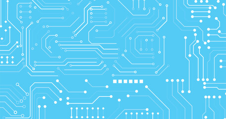 Wall Mural - electronic circuit board close up. motherboard digital chip. high-tech technology background.