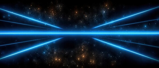 Wall Mural - Abstract space tunnel