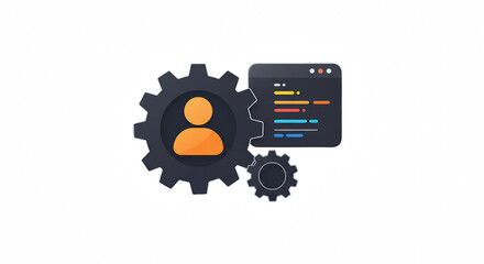 Conceptual illustration of software development settings and user interface