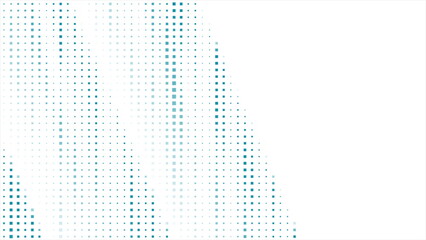 Aufkleber - Bright blue minimal dotted lines abstract geometric background