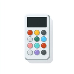 Colorful button pad interface design vector graphic for app development and ui design resources use