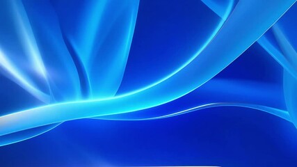 Poster - Abstract Blue Waves: Dynamic Light and Motion