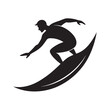 © Maptahul - Surfer Riding Big Ocean Wave Silhouette