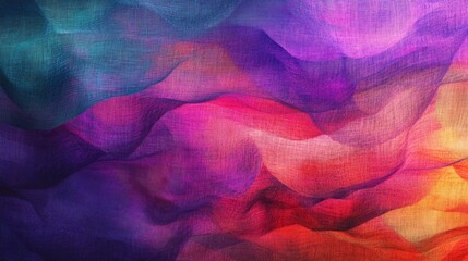 Wall Mural - abstract colorful smoke or cloud-like formations in shades of purple blue red and yellow.