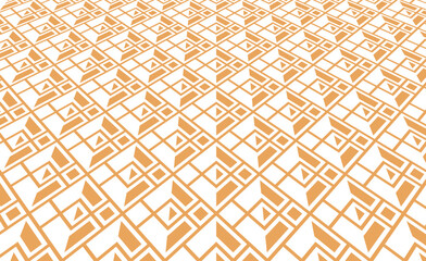 Poster - Abstract geometric pattern. Vector background. White and golden ornament. Graphic modern pattern. Simple lattice graphic design