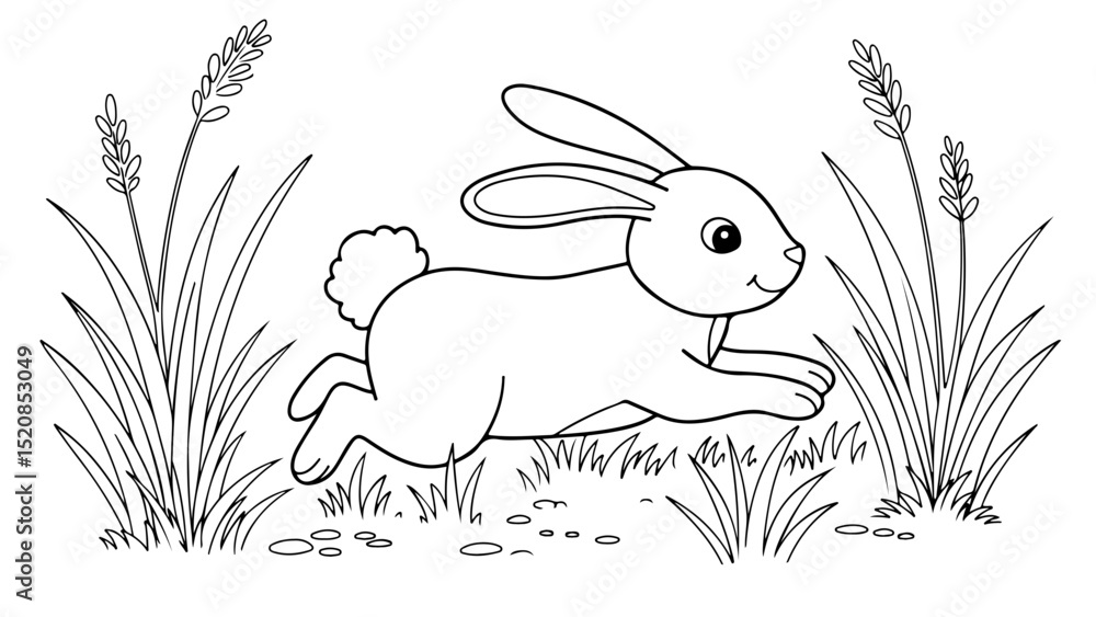 cartoon outline for coloring page, paper a4 printable, vector line art ...