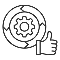 Devops Success Outline Icon