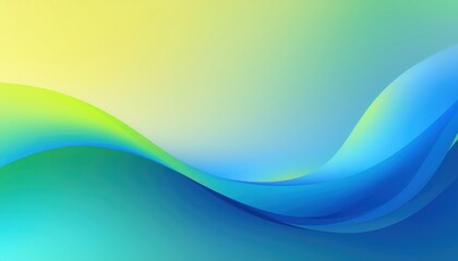 Wall Mural - abstract blue green wave gradient with smooth color transition and fluid motion for web design, digi