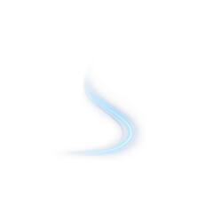 Poster - Blue glowing shiny lines. Vector blue light effect, neon speed motion curve.Speed ​​line.Vector.PNG.	