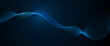 © nongkran_ch - Illustration vector abstract wave, flow line, motion pattern and particle dot on dark blue background. Modern futuristic, big data design for background. Digital datum, high tech, technology concept