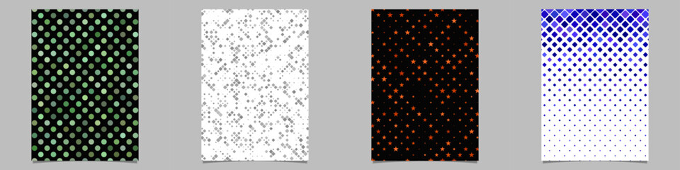 Wall Mural - abstract geometrical brochure background collection