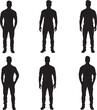 © stock - group of silhouettes people isolated background transparent PNG