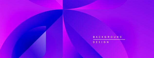 Aufkleber - Abstract vibrant background. Purple, blue gradients create dynamic flowing shapes. Modern design element for digital projects.